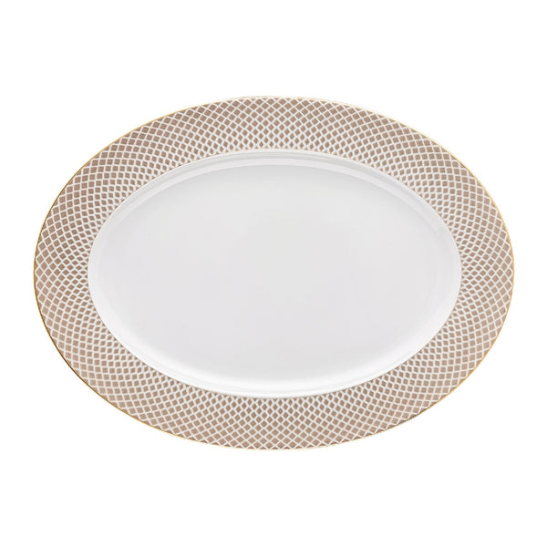 Oval Platter in Beige by Rosenthal | 40 cm