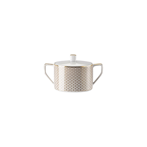 Oval Sugar Bowl With Lid in Beige by Rosenthal
