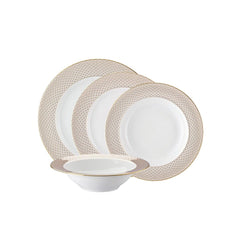 Dinnerware Set of 16 Pieces - Francis Carreau Beige