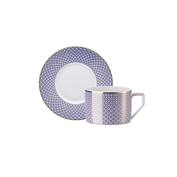 Tea Cup With Saucer Blue by Rosenthal