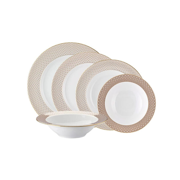 Dinnerware Set of 30 Pieces - Francis Carreau Beige