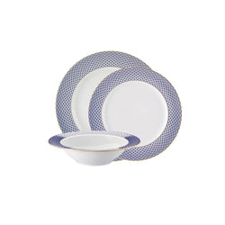 Dinnerware Set of 12 Pieces - Francis Carreau Blue