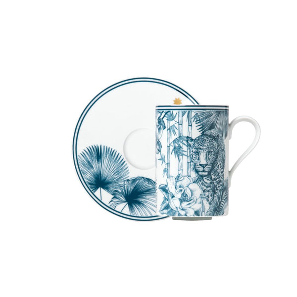 Cylindrical Tea Mug & Saucer by Fürstenberg