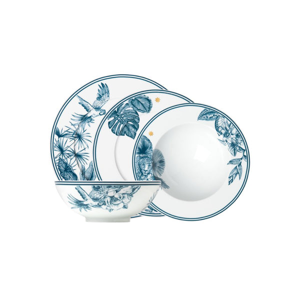 Dinnerware Set of 16 Pieces - Paraiso Blue by Fürstenberg