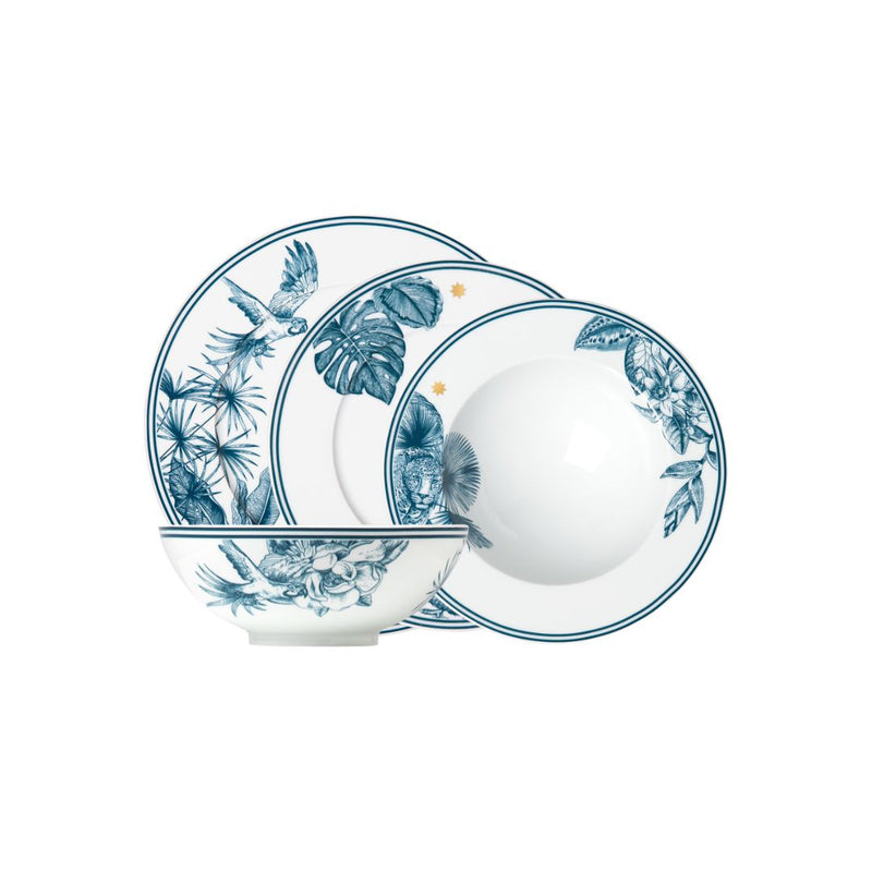 Dinnerware Set of 16 Pieces - Paraiso Blue by Fürstenberg