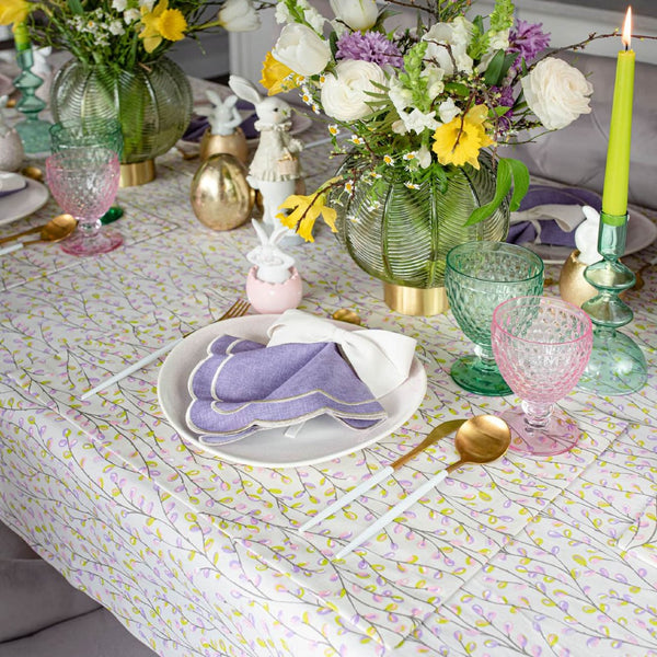 'Purple Willlow ' Placemats by Roseberry Home | Set of 6