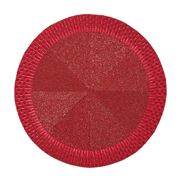 Palisade Placemat in Red by Kim Seybert | Set of 4