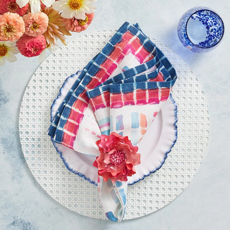 Amiramour Reed Placemat in White by Kim Seybert 4