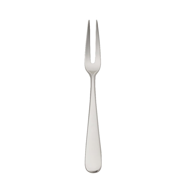 Dante silver-plated large meat fork with balanced lines and long prongs