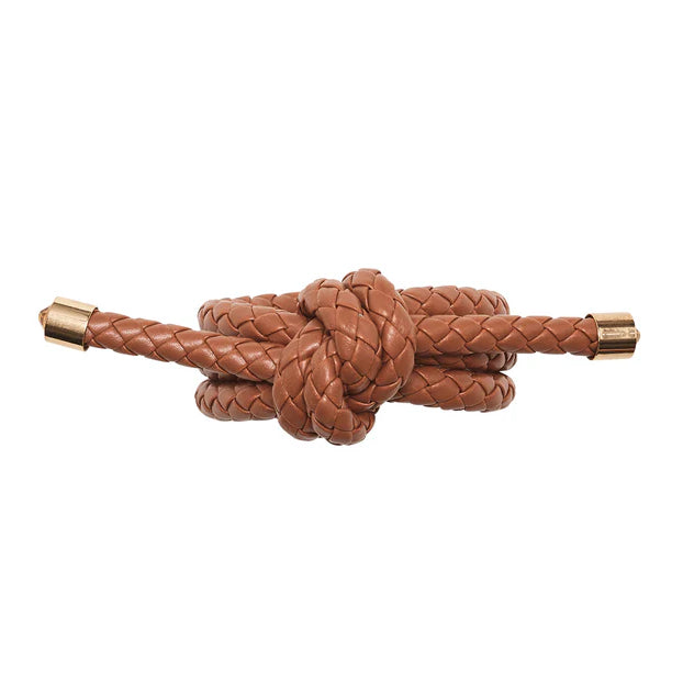 Rope Knot Napkin Ring in Brown by Kim Seybert | Set of 4