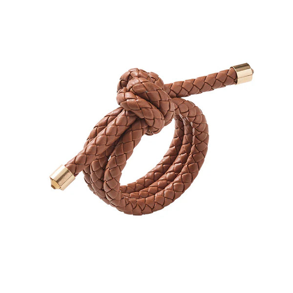 Rope Knot Napkin Ring in Brown by Kim Seybert | Set of 4