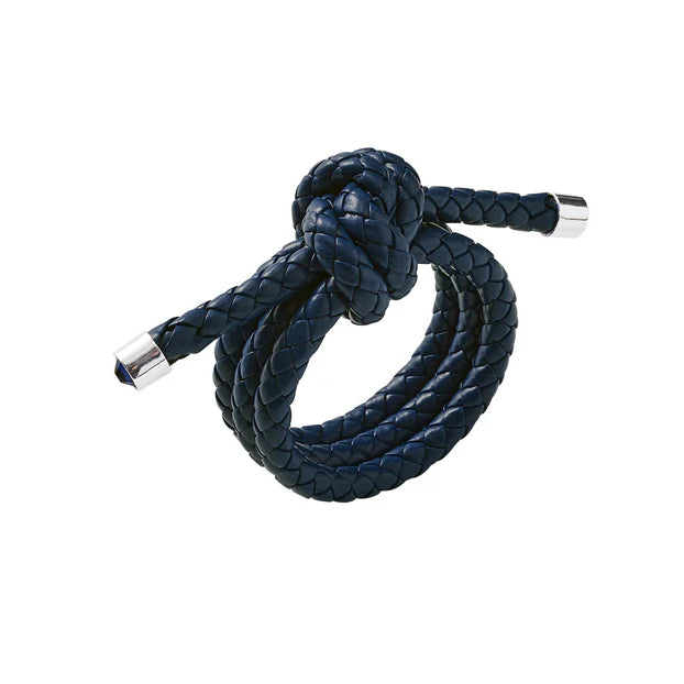 Rope Knot Napkin Ring in Navy by Kim Seybert | Set of 4