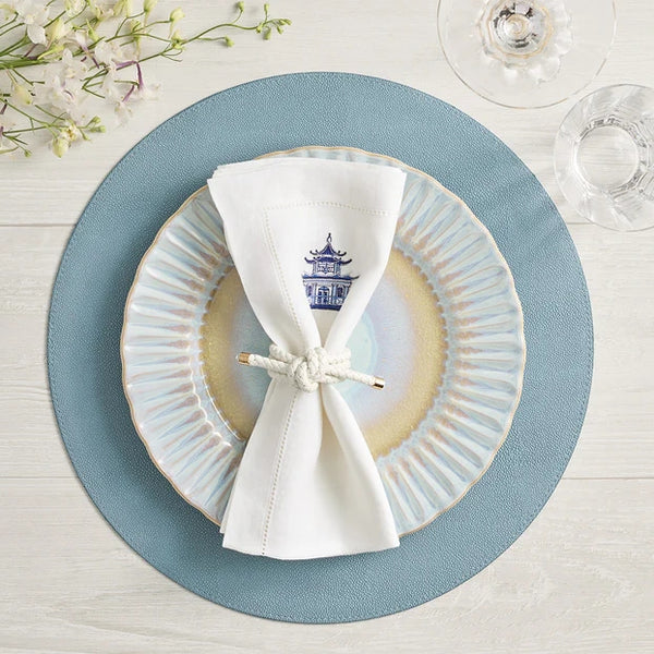 Rope Knot Napkin Ring in White by Kim Seybert | Set of 4
