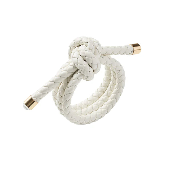 Rope Knot Napkin Ring in White by Kim Seybert | Set of 4