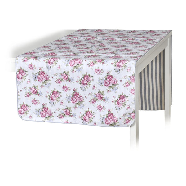 'Rose Garden & Stripes' double-sided table runner by Roseberry Home