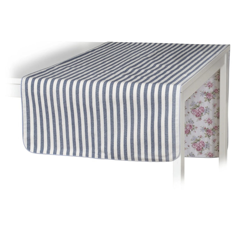'Rose Garden & Stripes' double-sided table runner by Roseberry Home