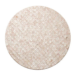 Camellia Round Placemat in Blush Pink by Kim Seybert | Set of 4