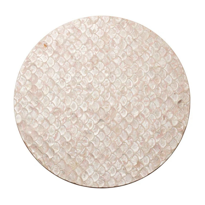 Camellia Round Placemat in Blush Pink by Kim Seybert | Set of 4