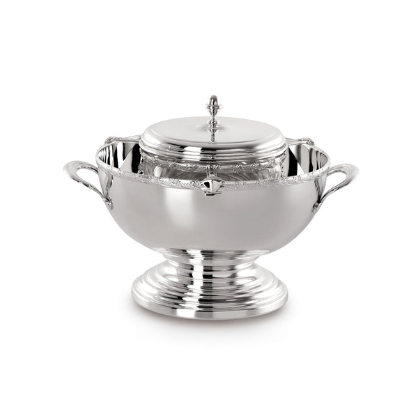 'Royal Collection' Silver Plated Caviar Holder With Lid by Greggio