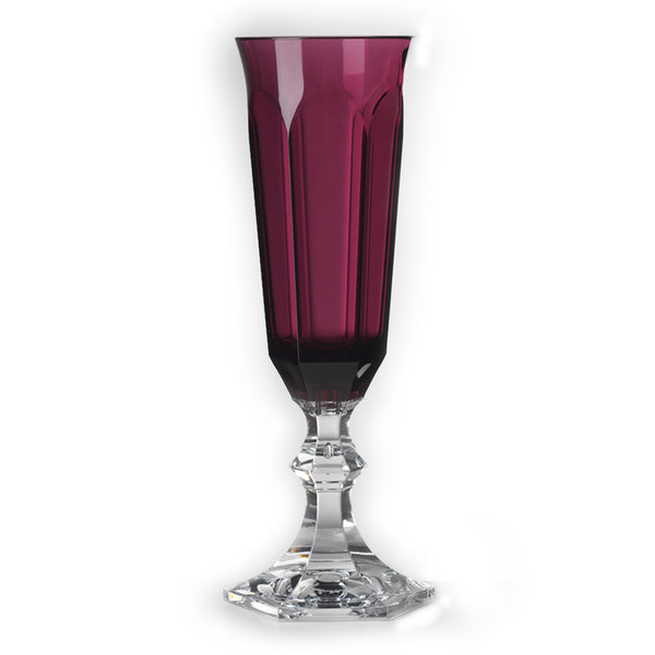 'DOLCE VITA' Champagne Glasses in Ruby by Mario Luca Giusti - Set of 6