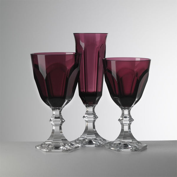 'DOLCE VITA' Water Glasses in Ruby by Mario Luca Giusti - Set of 6