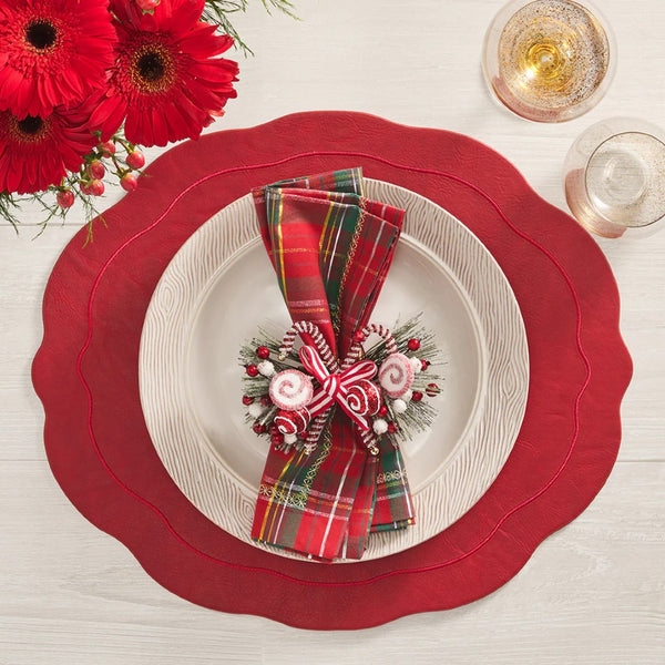 Tailored Placemat in Ruby by Kim Seybert | Set of 4