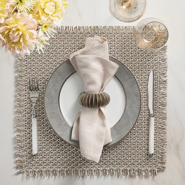 Demilune Napkin Ring in Silver by Kim Seybert | Set of 4