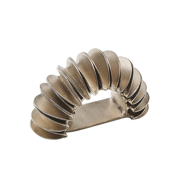 Demilune Napkin Ring in Silver by Kim Seybert | Set of 4