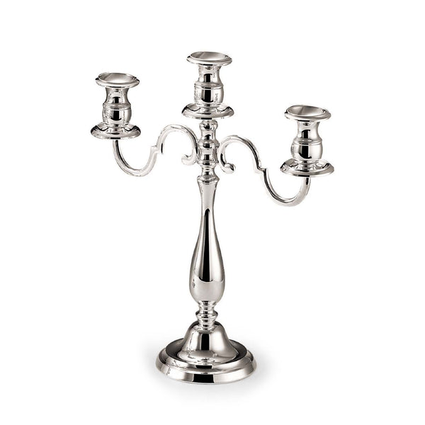 Silver Plated Candelabrum With Three Arms by Greggio