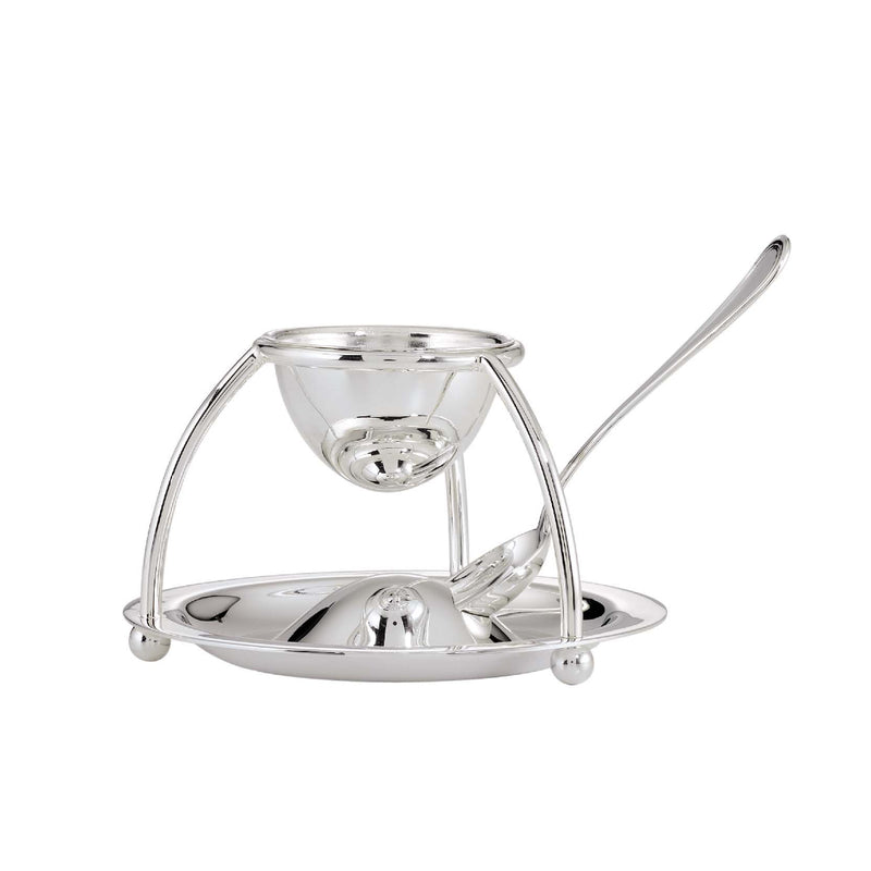 Silver Plated Egg Cup With Spoon by Greggio