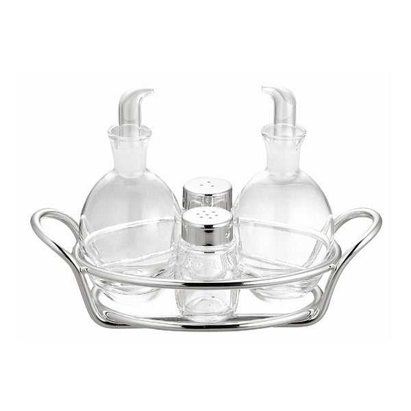 Silver Plated Four Piece Condiment Set by Greggio
