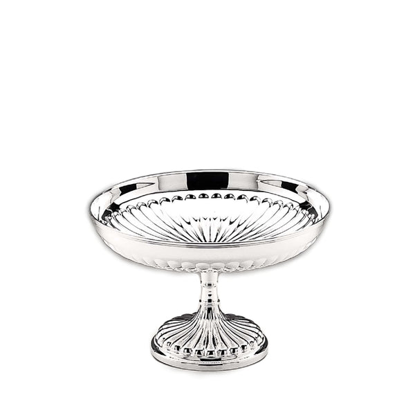 Silver Plated One Tier English Round Fruit Stand by Greggio