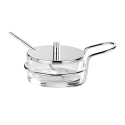 Silver Plated Parmesan Basin With Spoon by Greggio