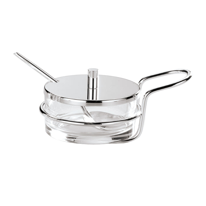 Silver Plated Parmesan Basin With Spoon by Greggio