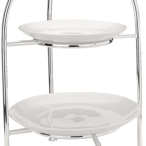 Silver Plated Pastry Stand With Two Tier by Greggio