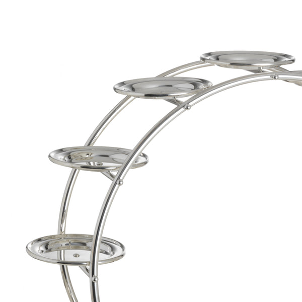 Silver Plated Round Pastry Stand With 12 Plates by Greggio