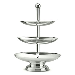 Silver-Plated Three Levels Fruit Stand by Schiavon