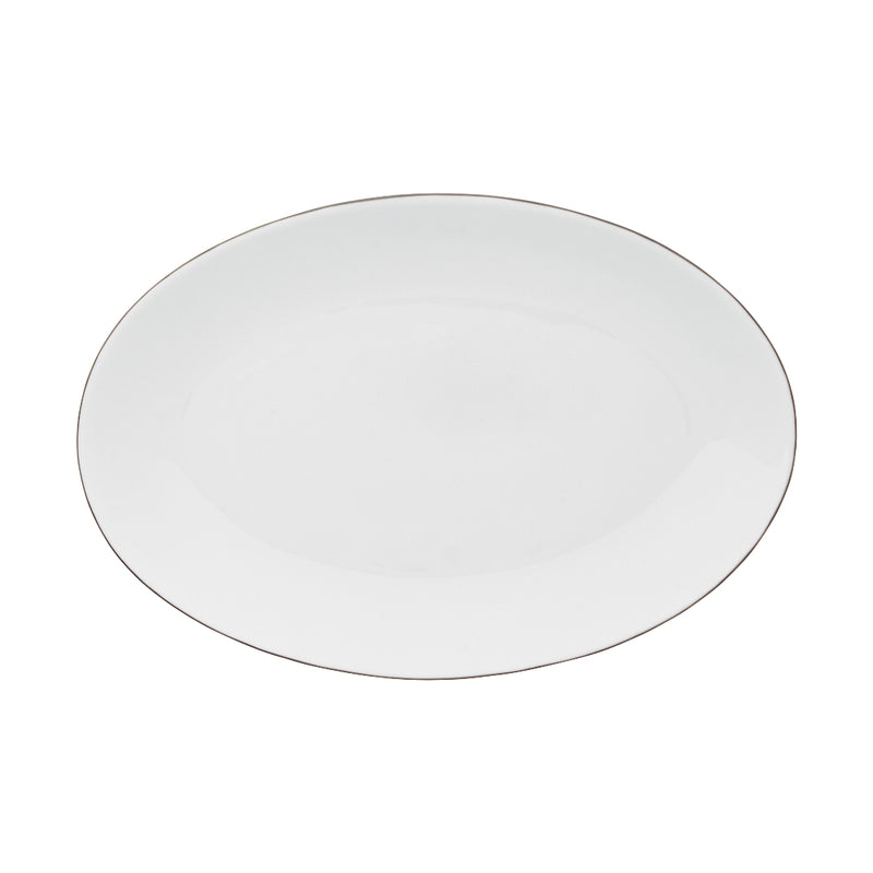 Oval Platter Small - Monceau Platine by Raynaud