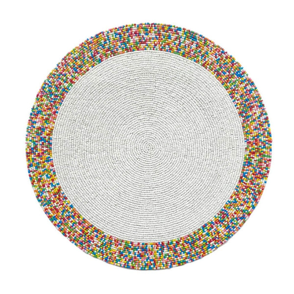 'Sprinkles' Hand Beaded Placemats by Von Gern Home - Set of 4