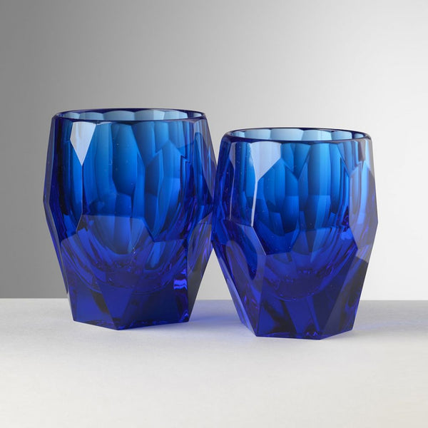 'MILLY' Tumblers in Royal Blue by Mario Luca Giusti - Set of 6