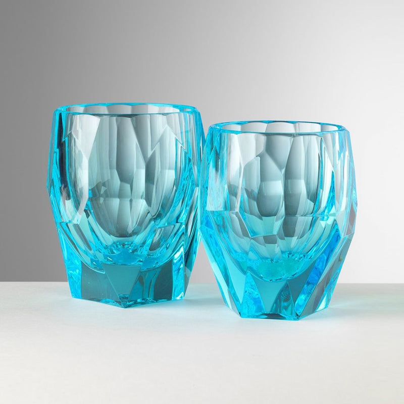 'MILLY' Tumblers in Turquoise by Mario Luca Giusti - Set of 6