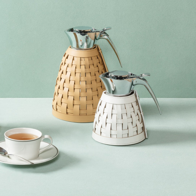 'Gourde' Insulated Carafe Leather Covered by Giobagnara x Rudi