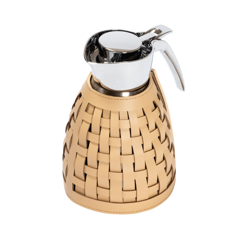 'Gourde' Insulated Carafe Leather Covered by Giobagnara x Rudi