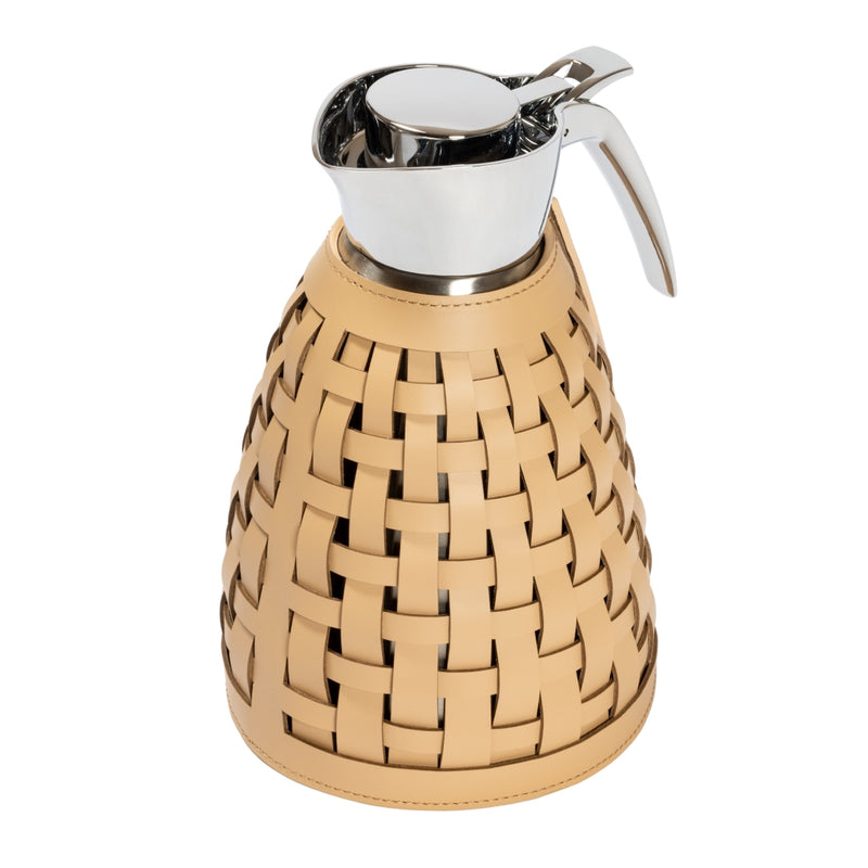 'Gourde' Insulated Carafe Leather Covered by Giobagnara x Rudi