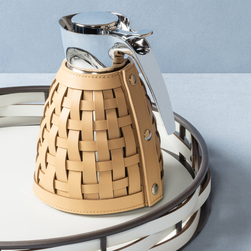 'Gourde' Insulated Carafe Leather Covered by Giobagnara x Rudi