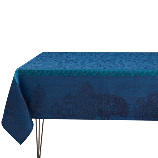 'Symphonie Baroque' Tablecloth in Blue by Le Jacquard Français