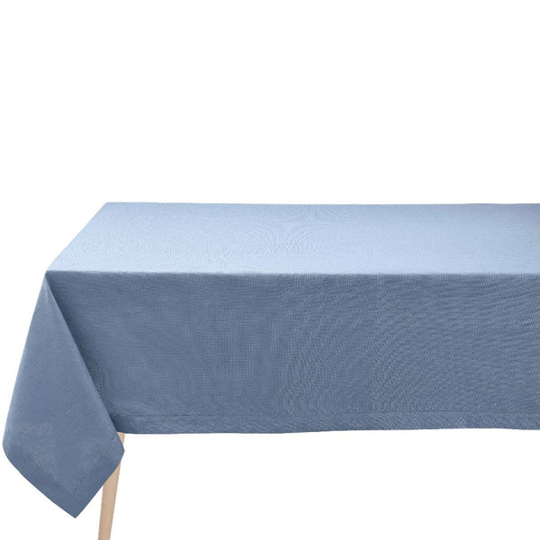 'Portofino' Tablecloth in Blue Linen by Le Jacquard Français