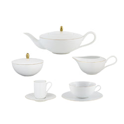 Amiramour Tea/Coffee Set of 15 Pieces - Monceau Gold by Raynaud