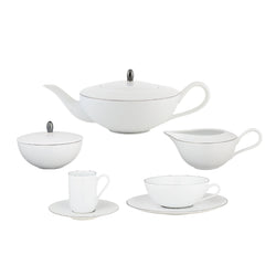 Amiramour Tea or Coffee Set of 15 Pieces - Monceau Platine by Raynaud
