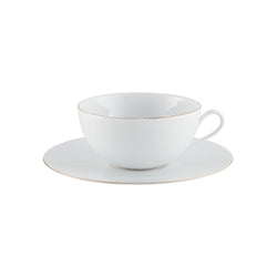 Amiramour Tea Cup & Saucer - Monceau Gold by Raynaud 0360-37-301022, 0360-37-351017